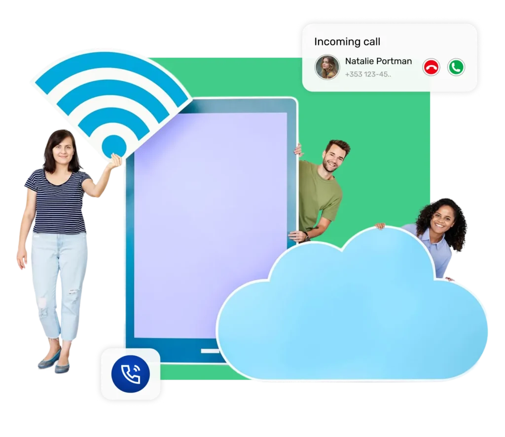 how Dialinger the software cloud telephony system works