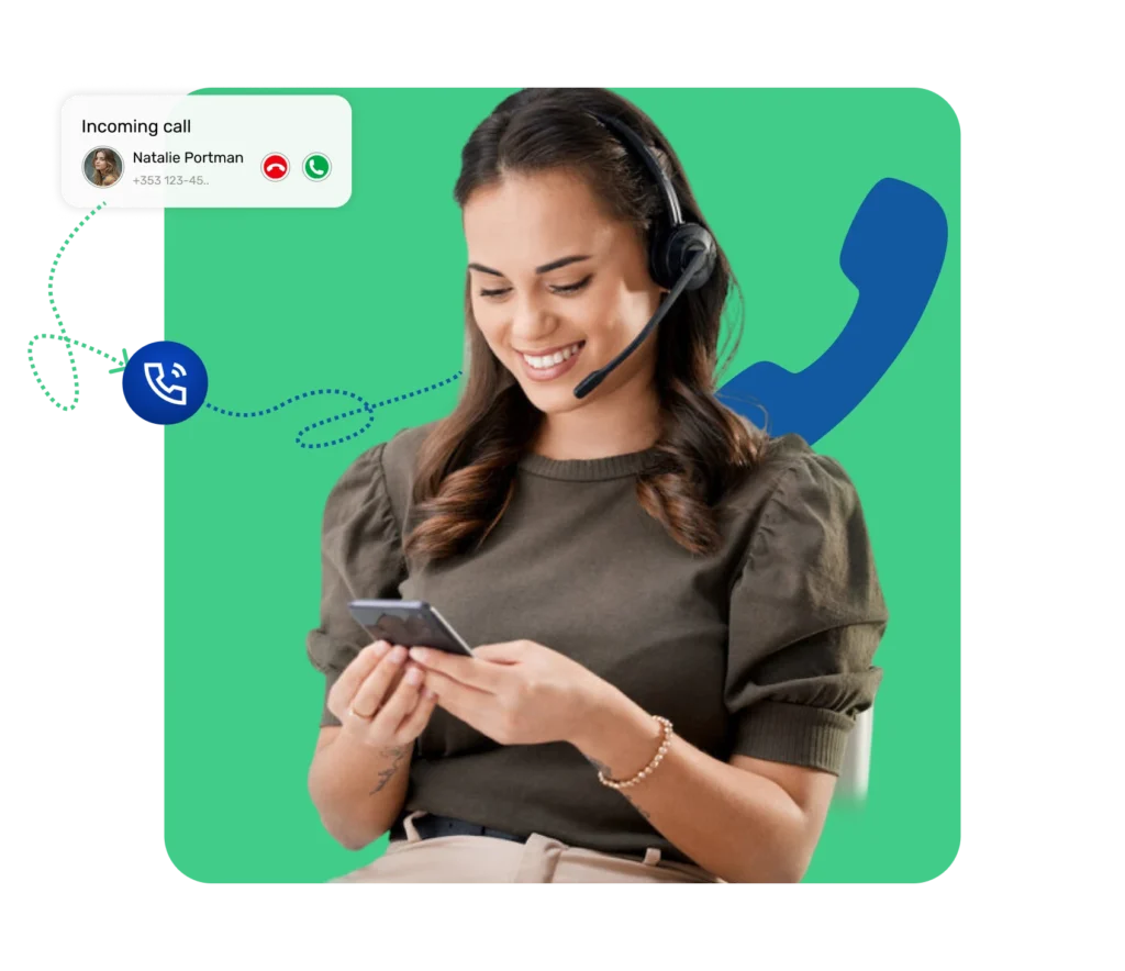 Dialinger's inbound calling feature for improved customer engagement.