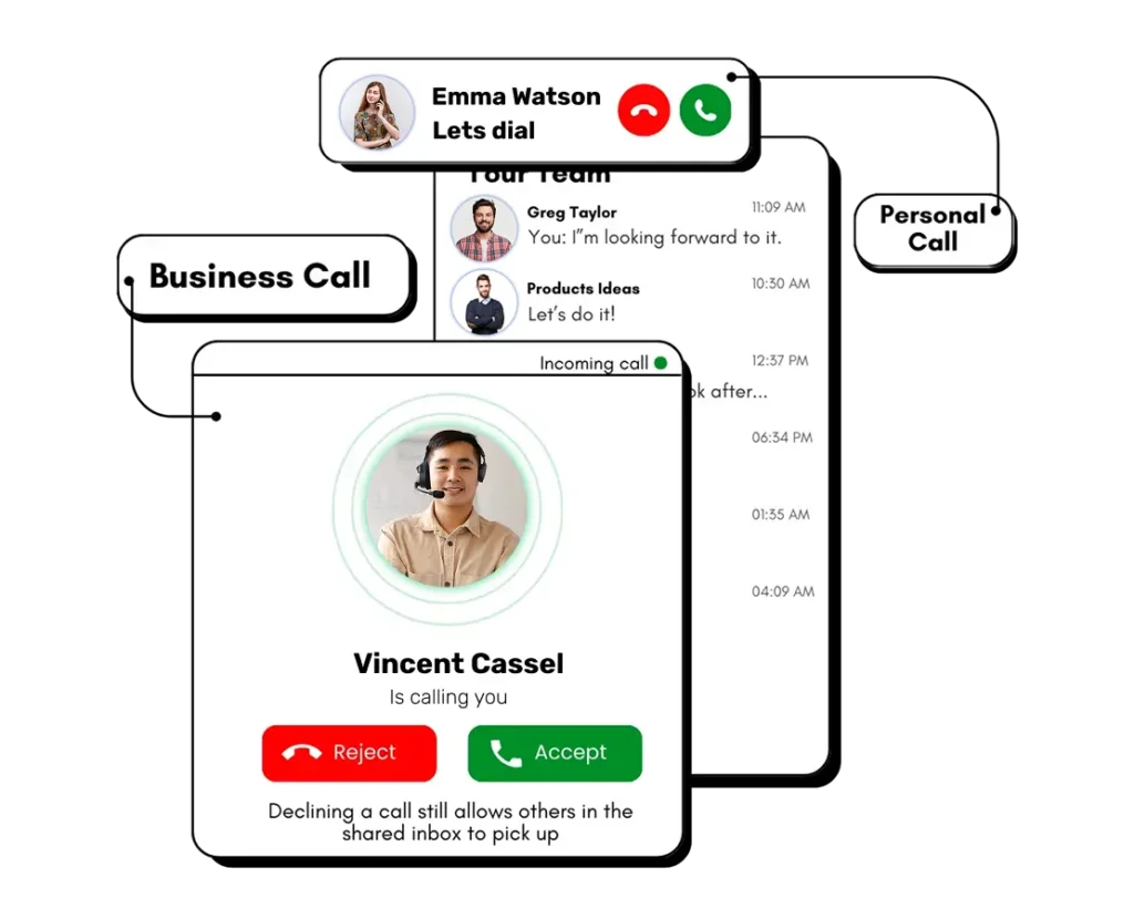 Dialinnger provide, Call analytics dashboard showing call duration, resolution status, and caller details for tracking performance and agent activity.
