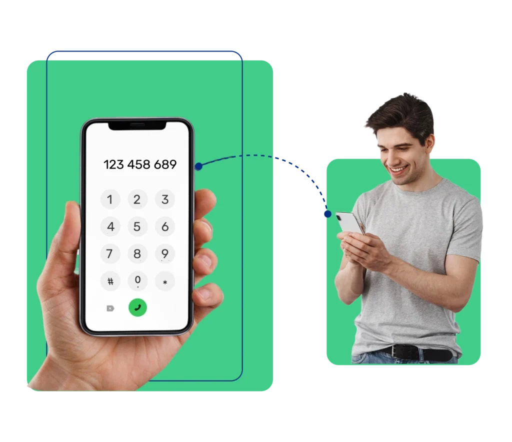how does a shared phone number works