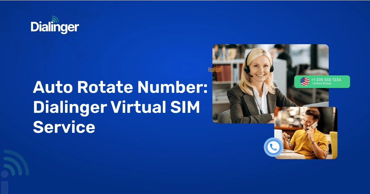 Two people connected via Auto Rotate Number feature for secure and private calling.
