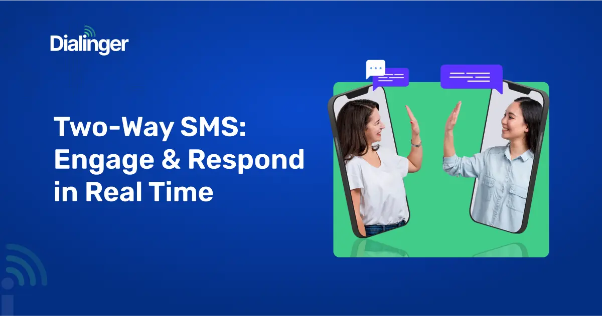 representing two way SMS engagement