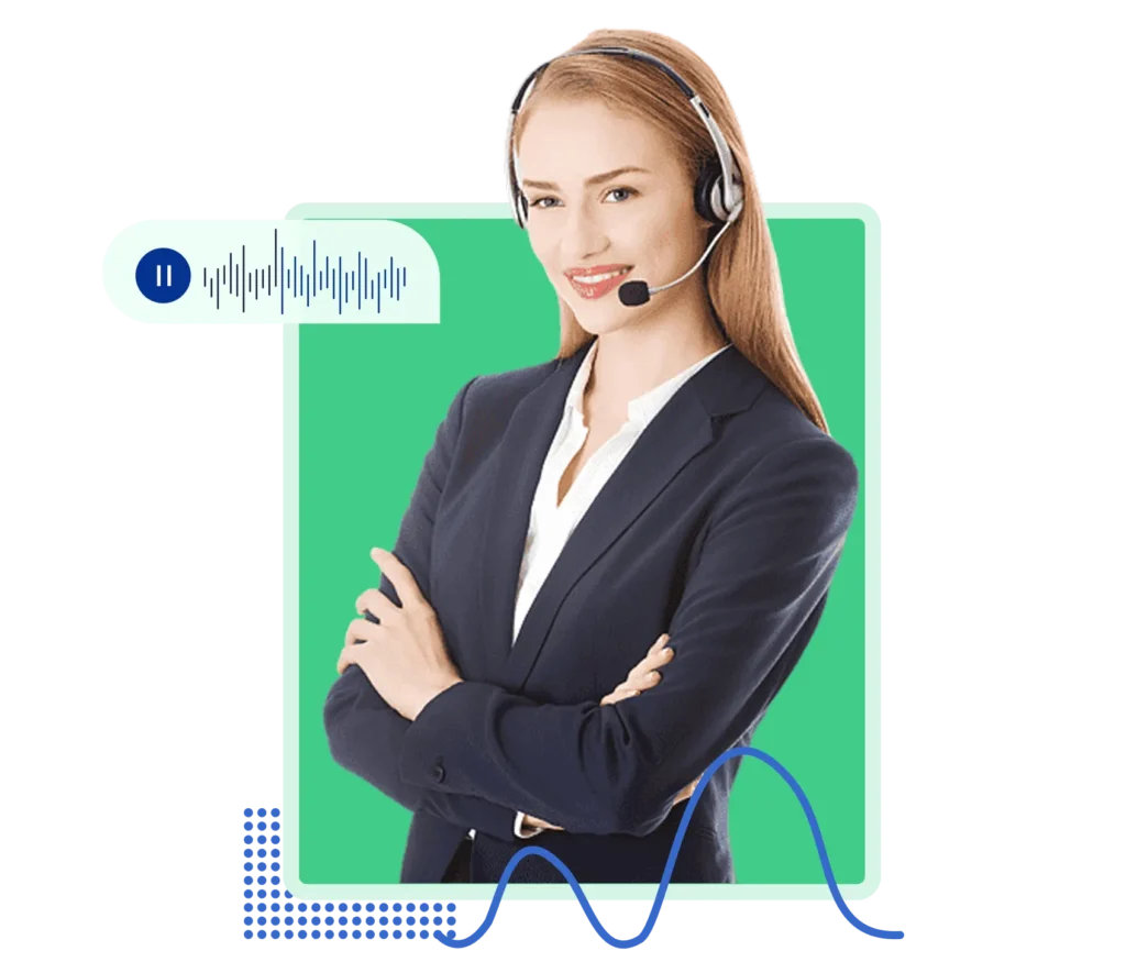 Customer support agent using Dialinger’s call-centre software to manage multi-channel communications.