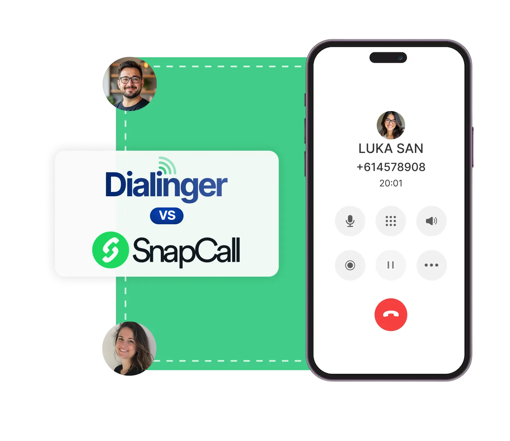 Dialinger vs SnapCall comparison Best SnapCall alternative for modern businesses