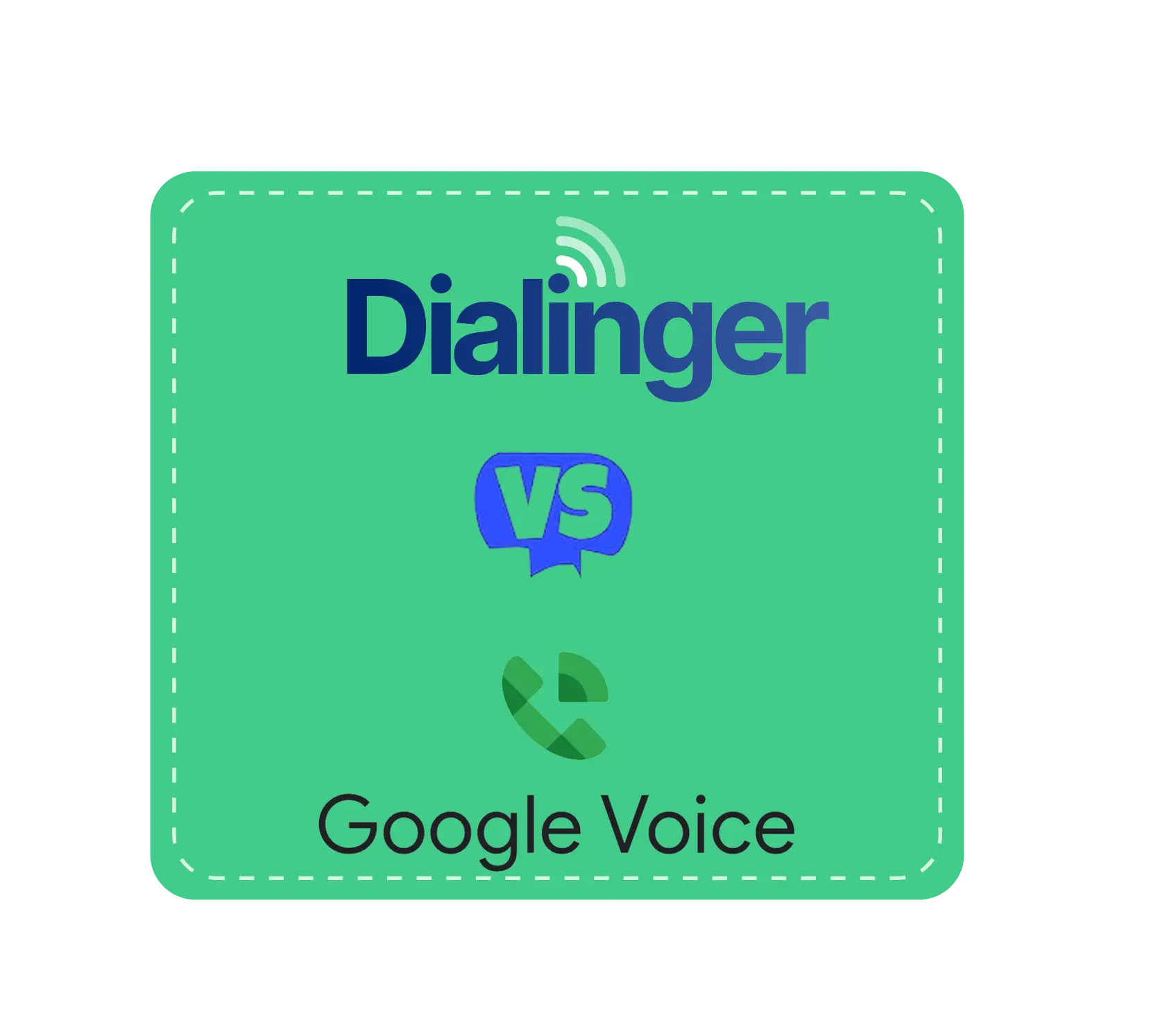 Dialinger vs Google Voice top virtual phone system comparison