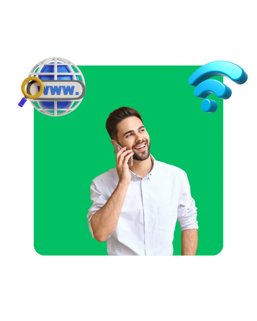 make and receive calls over internet